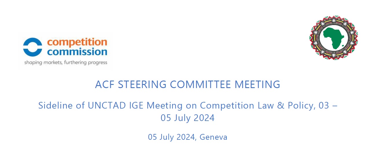 Brief summarizing the main decisions taken at the ACF SC Meeting in July last in Geneva